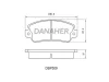 DBP509 DANAHER Комплект тормозных колодок, дисковый тормоз