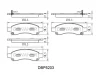 DBP5203 DANAHER Комплект тормозных колодок, дисковый тормоз