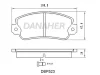 DBP523 DANAHER Комплект тормозных колодок, дисковый тормоз