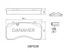 DBP5258 DANAHER Комплект тормозных колодок, дисковый тормоз