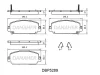 DBP5289 DANAHER Комплект тормозных колодок, дисковый тормоз