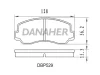 DBP529 DANAHER Комплект тормозных колодок, дисковый тормоз