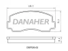 DBP529-02 DANAHER Комплект тормозных колодок, дисковый тормоз