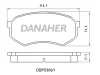 DBP5309/1 DANAHER Комплект тормозных колодок, дисковый тормоз