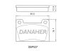 DBP537 DANAHER Комплект тормозных колодок, дисковый тормоз