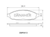 DBP5413 DANAHER Комплект тормозных колодок, дисковый тормоз