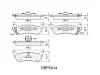 DBP5414 DANAHER Комплект тормозных колодок, дисковый тормоз