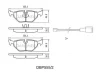 DBP555/2 DANAHER Комплект тормозных колодок, дисковый тормоз