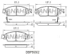 DBP593/2 DANAHER Комплект тормозных колодок, дисковый тормоз