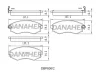 DBP606/2 DANAHER Комплект тормозных колодок, дисковый тормоз