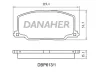 DBP613/1 DANAHER Комплект тормозных колодок, дисковый тормоз