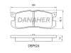DBP624 DANAHER Комплект тормозных колодок, дисковый тормоз