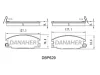 DBP629 DANAHER Комплект тормозных колодок, дисковый тормоз