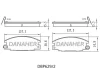 DBP629/2 DANAHER Комплект тормозных колодок, дисковый тормоз