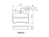 DBP652 DANAHER Комплект тормозных колодок, дисковый тормоз