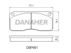 DBP661 DANAHER Комплект тормозных колодок, дисковый тормоз