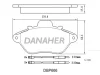 DBP666 DANAHER Комплект тормозных колодок, дисковый тормоз