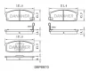 DBP687/3 DANAHER Комплект тормозных колодок, дисковый тормоз