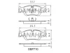 DBP710 DANAHER Комплект тормозных колодок, дисковый тормоз