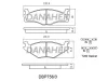DBP756/3 DANAHER Комплект тормозных колодок, дисковый тормоз