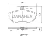 DBP770/1 DANAHER Комплект тормозных колодок, дисковый тормоз