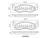 DBP889/1 DANAHER Комплект тормозных колодок, дисковый тормоз