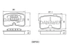 DBP933 DANAHER Комплект тормозных колодок, дисковый тормоз