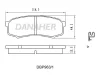DBP963/1 DANAHER Комплект тормозных колодок, дисковый тормоз