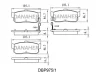 DBP975/1 DANAHER Комплект тормозных колодок, дисковый тормоз