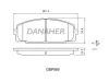 DBP989 DANAHER Комплект тормозных колодок, дисковый тормоз