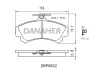 DBP993/2 DANAHER Комплект тормозных колодок, дисковый тормоз
