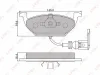 BD-1202 LYNXAUTO Комплект тормозных колодок, дисковый тормоз