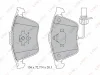 BD-1217 LYNXAUTO Комплект тормозных колодок, дисковый тормоз