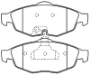 AKD-0320 ASVA Комплект тормозных колодок, дисковый тормоз