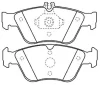 AKD-1031 ASVA Комплект тормозных колодок, дисковый тормоз