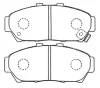 AKD-1179 ASVA Комплект тормозных колодок, дисковый тормоз