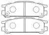 AKD-7249 ASVA Комплект тормозных колодок, дисковый тормоз