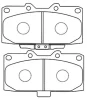 AKD-7463 ASVA Комплект тормозных колодок, дисковый тормоз