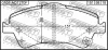 Превью - 0101-ADT270F FEBEST Комплект тормозных колодок, дисковый тормоз (фото 2)