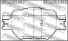 Превью - 0101-CDE120F FEBEST Комплект тормозных колодок, дисковый тормоз (фото 2)
