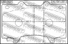 Превью - 0201-Y62F FEBEST Комплект тормозных колодок, дисковый тормоз (фото 2)