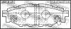 Превью - 0801-B13R FEBEST Комплект тормозных колодок, дисковый тормоз (фото 2)
