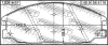 Превью - 1201-H1F FEBEST Комплект тормозных колодок, дисковый тормоз (фото 2)