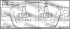 Превью - 2301-T6F FEBEST Комплект тормозных колодок, дисковый тормоз (фото 2)