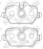 PN0070 NIBK Комплект тормозных колодок, дисковый тормоз