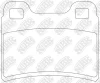 Превью - PN0294 NIBK Комплект тормозных колодок, дисковый тормоз (фото 2)