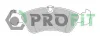 5000-1067 PROFIT Комплект тормозных колодок, дисковый тормоз