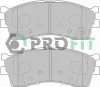 5000-1602 PROFIT Комплект тормозных колодок, дисковый тормоз