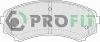5000-1603 PROFIT Комплект тормозных колодок, дисковый тормоз