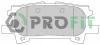5000-1731 C PROFIT Комплект тормозных колодок, дисковый тормоз